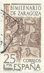 Stamps Spain -  BIMILENARIO DE ZARAGOZA. MOSAICO DE ORFEO. EDIFIL 2321