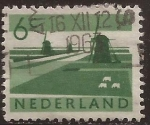 Stamps Netherlands -  Paisaje de un Pólder  1962 6 céntimos