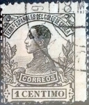 Stamps Spain -  Intercambio jxi 0,20 usd 1 cent. 1912