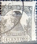 Stamps : Europe : Spain :  Intercambio 0,20 usd 1 cent. 1912