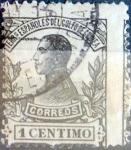 Stamps Spain -  Intercambio 0,20 usd 1 cent. 1912