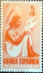 Stamps Spain -  Intercambio jxi 0,20 usd 5 cent. 19 53