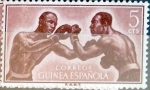 Sellos de Europa - Espaa -  Intercambio m2b 0,20 usd 5 cent. 1958