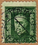 Stamps Czechoslovakia -  TOMÁŠ MASARYK-1ER PRESIDENTE