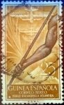 Stamps Spain -  Intercambio jxi 0,85 usd  25 ptas. 1957