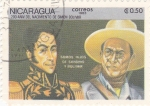 Stamps : America : Nicaragua :  200 aniv. nacimiento de Simón Bolivar