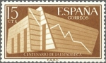 Sellos de Europa - Espa�a -  ESPAÑA 1956 1196 Sello Nuevo I Centenario de la Estadistica Española 15cts.