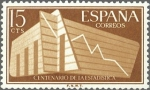 Sellos de Europa - Espaa -  ESPAÑA 1956 1196 Sello Nuevo I Centenario de la Estadistica Española 15cts.