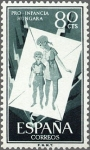 Stamps Spain -  ESPAÑA 1956 1203 Sello Nuevo Pro Infancia Húngara 80cts