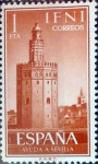 Stamps : Europe : Spain :  Intercambio 0,30 usd 1 pta. 1963