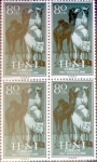 Stamps Spain -  Intercambio 1,20 usd 4 x 80 cents. 1960