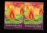 Stamps Singapore -  Festival de las luces