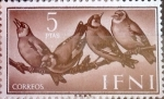 Stamps Spain -  Intercambio m1b 1,10 usd 5 ptas. 1960