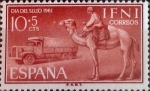 Stamps Spain -  Intercambio cr2f 0,25 usd 10 + 5 cents. 1961