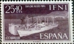 Stamps Spain -  Intercambio cr2f 0,25 usd 25 + 10 cents. 1961