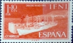 Sellos de Europa - Espa�a -  Intercambio cr2f 0,25 usd 1 + 0,10 ptas. 1961