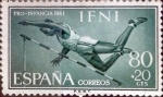 Stamps Spain -  Intercambio cr2f 0,25 usd  80 + 20 cents. 1961