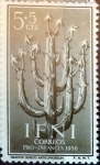 Stamps Spain -  Intercambio fd3a 0,25 usd 5 + 5 cents. 1956