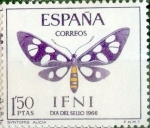 Stamps Spain -  Intercambio fd3a 0,45 usd 1,50 ptas. 1966