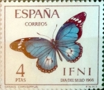 Stamps Spain -  Intercambio nf4b 0,50 usd 4 ptas. 1966