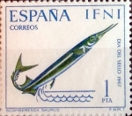 Stamps Spain -  Intercambio m1b 0,25 usd 1 ptas. 1967