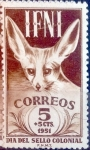 Sellos de Europa - Espa�a -  Intercambio m2b 0,25 usd 5 + 5 cents. 1951