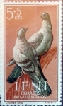 Stamps Spain -  Intercambio fd3a 0,25 usd 5 + 5 cents. 1957