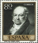 Stamps Spain -  ESPAÑA 1958 1215 Sello Nuevo Pintor Francisco de Goya y Lucientes Goya Por Vicente López