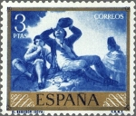 Stamps Spain -  ESPAÑA 1958 1219 Sello Nuevo Pintor Francisco de Goya y Lucientes El Bebedor