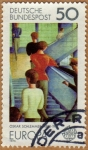 Stamps Germany -  OSCAR SCHLEMMER 1888-1943