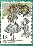 Stamps United Kingdom -  Año del niño - cuentos - Alicia en el pais de las maravillas