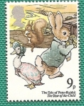 Stamps United Kingdom -  Año del niño - cuentos- el conejo Peter