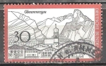 Stamps Germany -  Vista de Oberammergau.