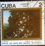 Stamps Cuba -  Intercambio 0,20 usd 2 cent. 1989