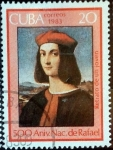 Stamps : America : Cuba :  Intercambio 0,20 usd 20 cent. 1983