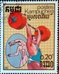 Stamps : America : Cambodia :  Intercambio 0,20 usd 0,20 r. 1987