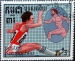 Stamps : America : Cambodia :  Intercambio 0,20 usd 3 r. 1987
