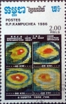 Stamps Cambodia -  Intercambio nf4xb1 0,20 usd 2 r. 1986