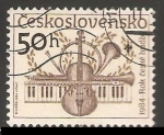 Sellos de Europa - Checoslovaquia -  Instrumentos musicales