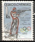 Sellos de Europa - Checoslovaquia -  Juegos Olímpicos de Albertville 1992