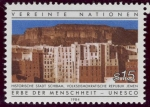 Stamps America - ONU -  YEMEN: antigua ciudad amurallada de shibam