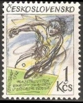 Stamps Czechoslovakia -  Campeonato Juvenil de Europa de tenis de mesa