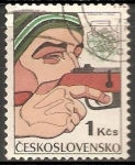 Stamps Czechoslovakia -  Biathlon