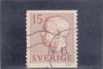 Stamps Sweden -  Gustavo VI Adolfo de Suecia