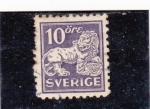 Sellos de Europa - Suecia -  leon