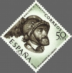 Sellos de Europa - Espa�a -  ESPAÑA 1958 1225 Sello Nuevo Cent. Muerte Carlos I España V Alemania 50c c/trazas oxido