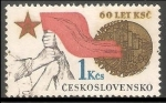 Stamps Czechoslovakia -  Czechoslovakian Communist Party, 60th Anniv.