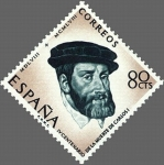 Stamps Spain -  ESPAÑA 1958 1227 Sello Nuevo Cent. Muerte Carlos I España V Alemania 80c