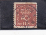 Stamps Sweden -  corona y corneta