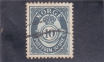 Stamps : Europe : Norway :  cifra y corneta
